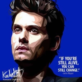 Pop Art Wall Decoration Drawing (John Mayer) modern abstract painting decor