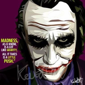 Pop Art Wall Decoration Drawing (Joker Madness)modern abstract painting decor