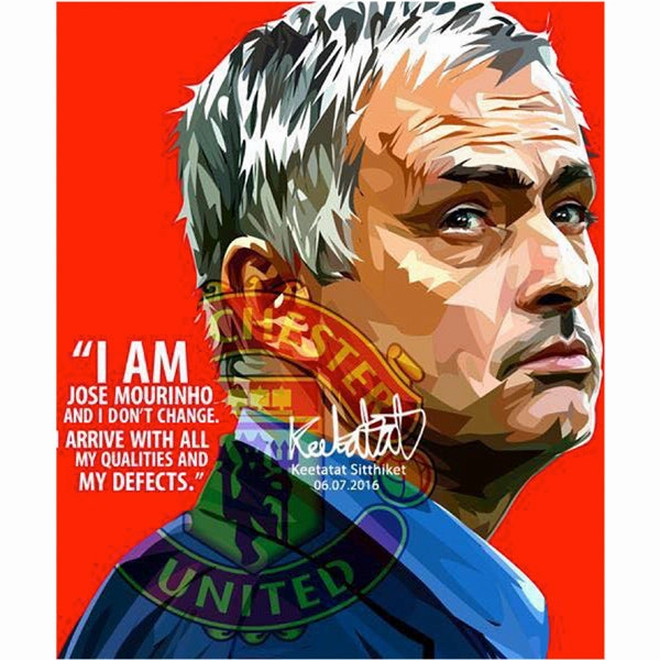 Pop Art Wall Decoration Drawing (Jose Mourihno I Am)modern abstract painting decor
