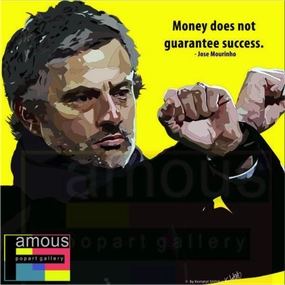 Pop Art Wall Decoration Drawing (Jose Mourinho Money Does Not)modern abstract painting decor