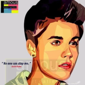 Pop Art Wall Decoration Drawing (Justin Bieber) modern abstract painting decor