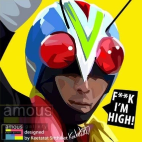 Pop Art Wall Decoration Drawing (Kamen Rider - I'm high) modern abstract painting decor