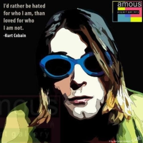 Pop Art Wall Decoration Drawing (Kurt Cobain - Sunglasses) modern abstract painting decor