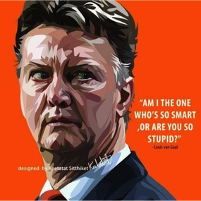 Pop Art Wall Decoration Drawing (Louis van Gaal)modern abstract painting decor