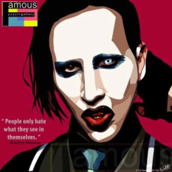 Pop Art Wall Decoration Drawing (Marilyn Manson) modern abstract painting decor