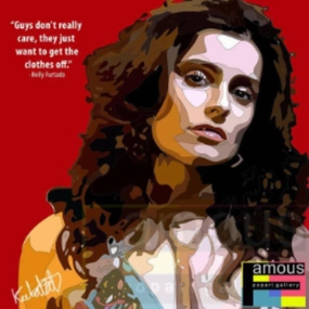 Pop Art Wall Decoration Drawing (Nelly Furtado) modern abstract painting decor