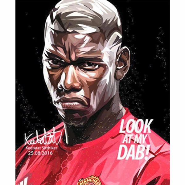 Pop Art Wall Decoration Drawing (Paul Pogba Look At My Dab)modern abstract painting decor