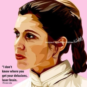 Pop Art Wall Decoration Drawing (Princess Leia)  modern abstract painting decor