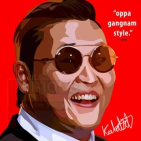 Pop Art Wall Decoration Drawing (PSY) modern abstract painting decor