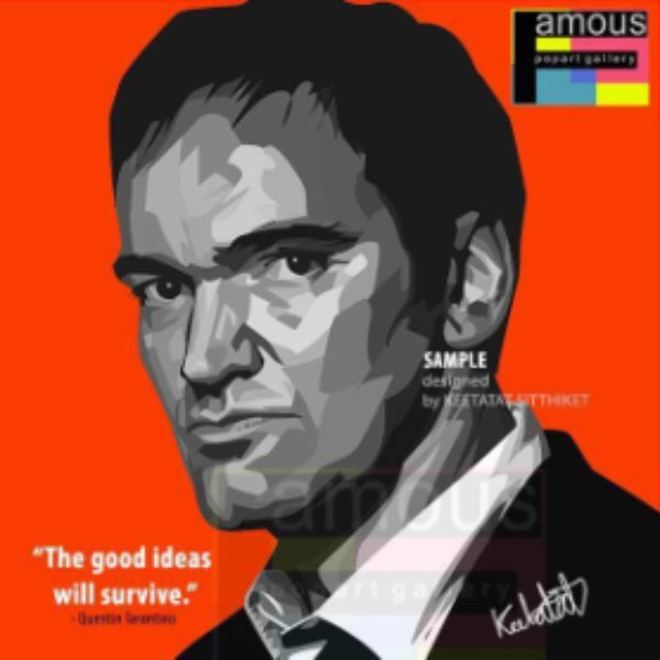 Pop Art Wall Decoration Drawing (Quentin Tarantino)modern abstract painting decor