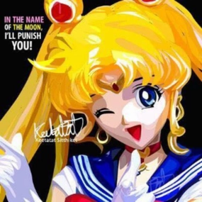 Pop Art Wall Decoration Drawing (Sailor Moon)modern abstract painting decor