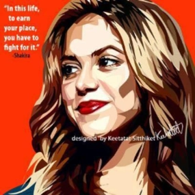 Pop Art Wall Decoration Drawing (Shakira) modern abstract painting decor