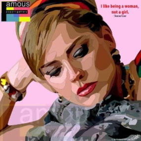 Pop Art Wall Decoration Drawing (Sharon Stone)modern abstract painting decor