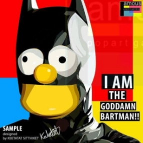 Pop Art Wall Decoration Drawing (Simpson Bartman) modern abstract painting decor