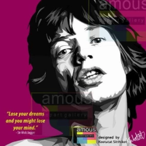 Pop Art Wall Decoration Drawing (Sir Mick Jagger) modern abstract painting decor