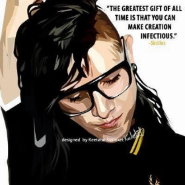 Pop Art Wall Decoration Drawing (Skrillex) modern abstract painting decor