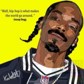 Pop Art Wall Decoration Drawing (Snoop Dog)  Snoop Doggmodern abstract painting decor