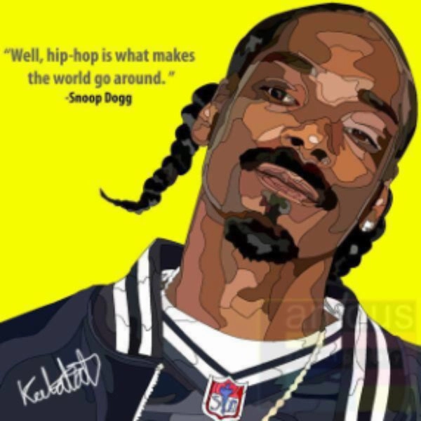 Pop Art Wall Decoration Drawing (Snoop Dog)  Snoop Doggmodern abstract painting decor