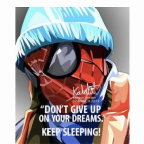 Pop Art Wall Decoration Drawing (Spiderman Don't Give Up Your Dreams)modern abstract painting decor