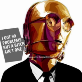 Pop Art Wall Decoration Drawing (Star Wars C3PO - new)  modern abstract painting decor