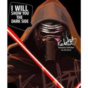 Pop Art Wall Decoration Drawing (Star Wars Kylo Ren)  modern abstract painting decor