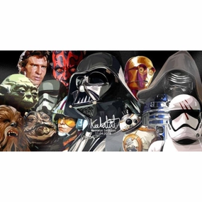 Pop Art Wall Decoration Drawing (Star Wars Kylo, Troopers, BB8, Han Solo 2pcs)  modern abstract painting decor
