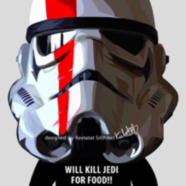 Pop Art Wall Decoration Drawing (Stormtrooper Kill Jedi)  modern abstract painting decor