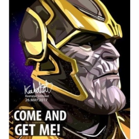 Pop Art Wall Decoration Drawing (Thanos)modern abstract painting decor