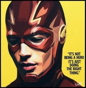Pop Art Wall Decoration Drawing (The Flash)modern abstract painting decor
