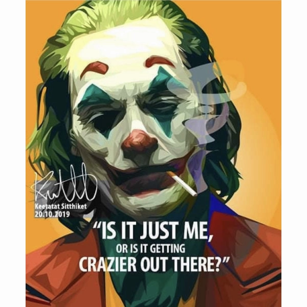 Pop Art Wall Decoration Drawing (The Joker - Is it just me)modern abstract painting decor