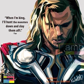 Pop Art Wall Decoration Drawing (Thor)modern abstract painting decor
