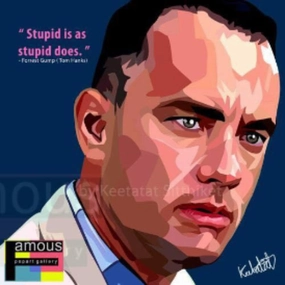 Pop Art Wall Decoration Drawing (Tom Hanks)modern abstract painting decor