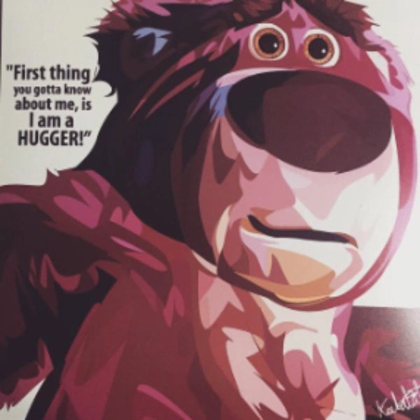Pop Art Wall Decoration Drawing (Toy Story Lotso)modern abstract painting decor