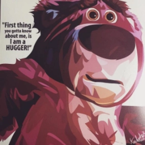 Pop Art Wall Decoration Drawing (Toy Story Lotso)modern abstract painting decor