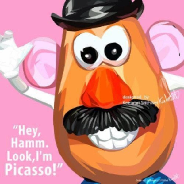 Pop Art Wall Decoration Drawing (Toy Story Mr. Potato Head)modern abstract painting decor