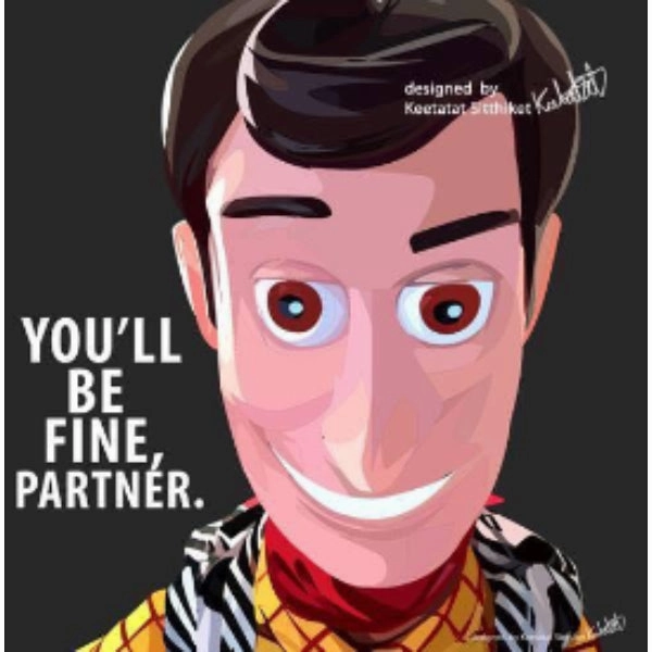 Pop Art Wall Decoration Drawing (Toy Story Sheriff Woody)modern abstract painting decor