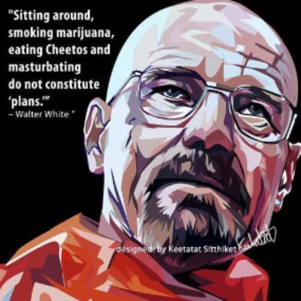 Pop Art Wall Decoration Drawing (Walter White) Breaking Bad modern abstract painting decor
