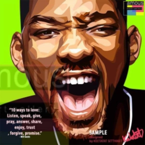 Pop Art Wall Decoration Drawing (Will Smith)modern abstract painting decor
