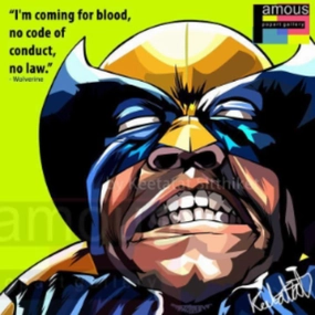 Pop Art Wall Decoration Drawing (Wolverine) Marvelmodern abstract painting decor