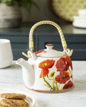 Poppy Ceramic Tea Kettlemodern kitchen decor ,kitchen dinner set ,dinnerware 