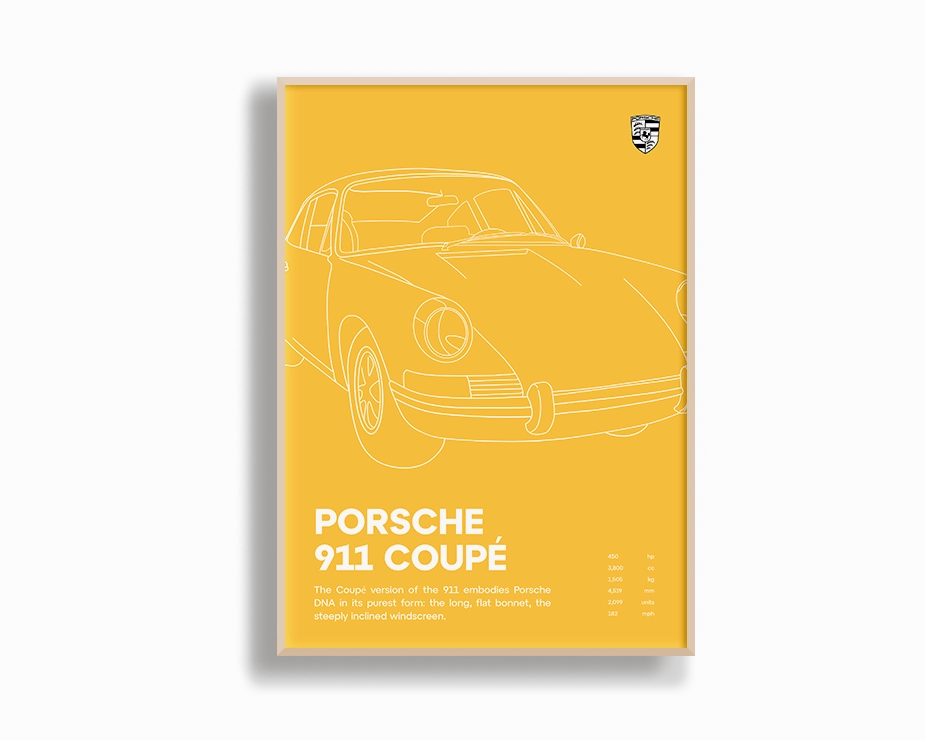 Porsche 911 Coupe Yellow