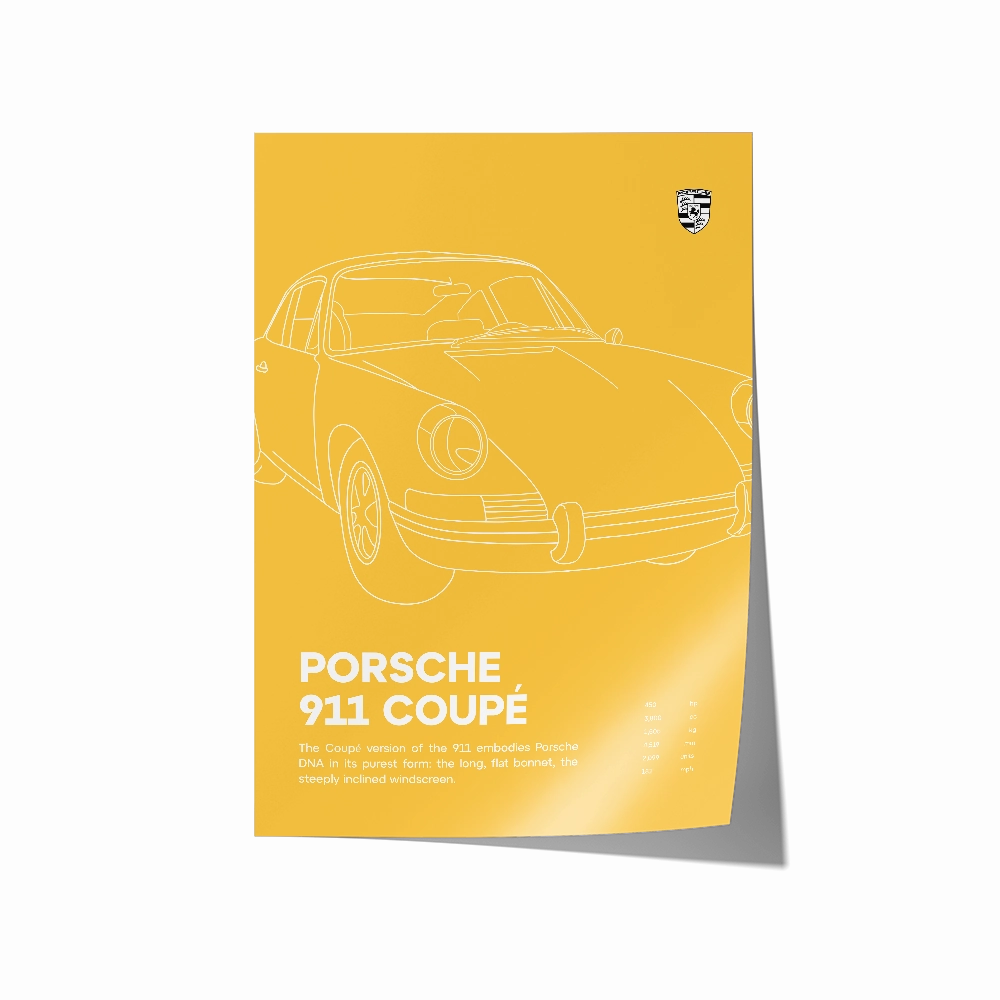 Porsche 911 Coupe Yellow