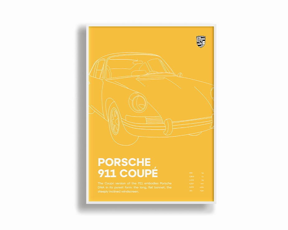 Porsche 911 Coupe Yellow