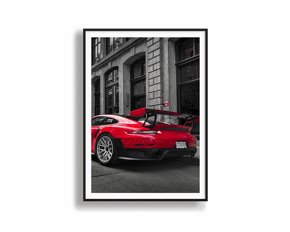 Porsche GT2RSnordic style wall decor