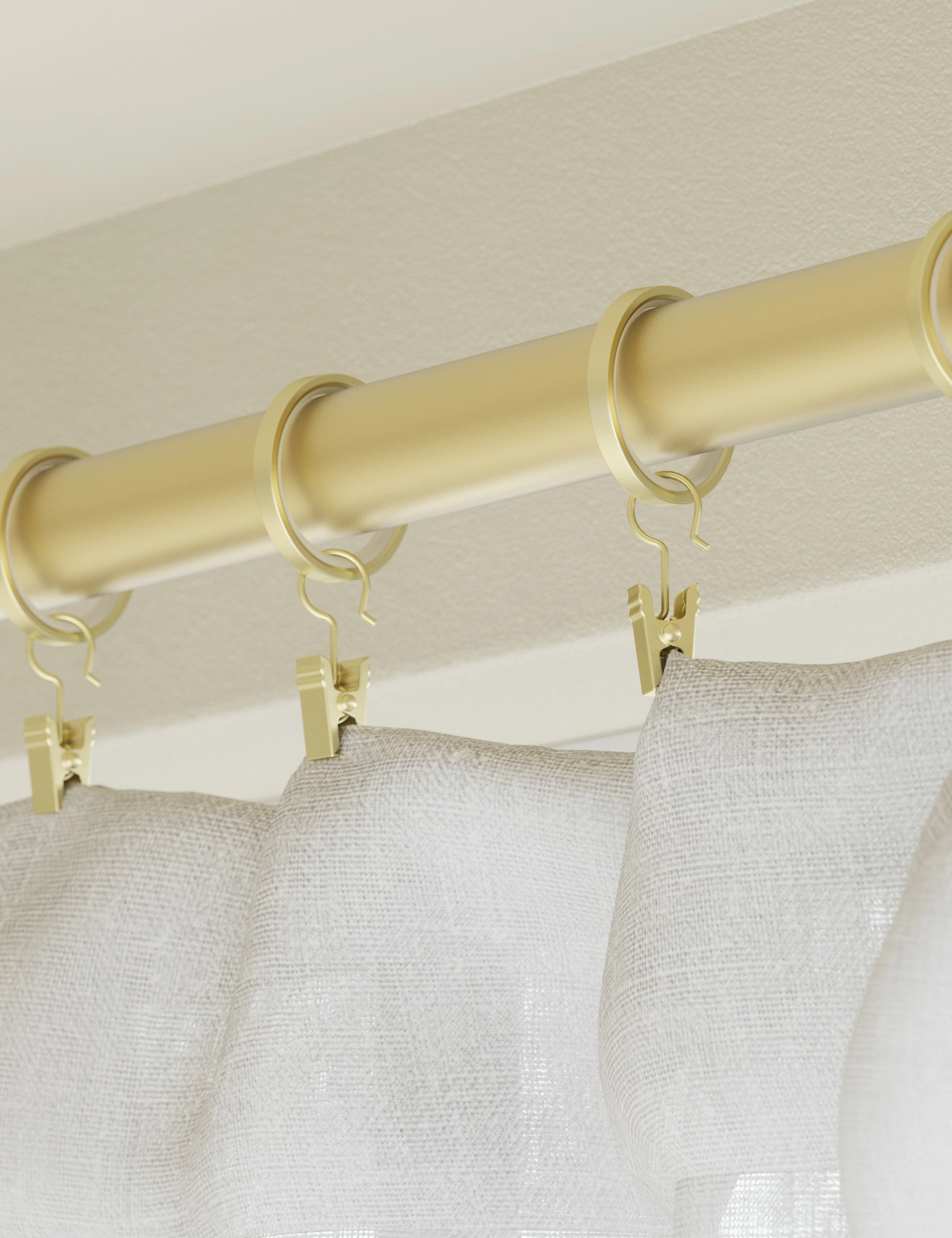 Porta Clip Curtain Rings (Set of 7)