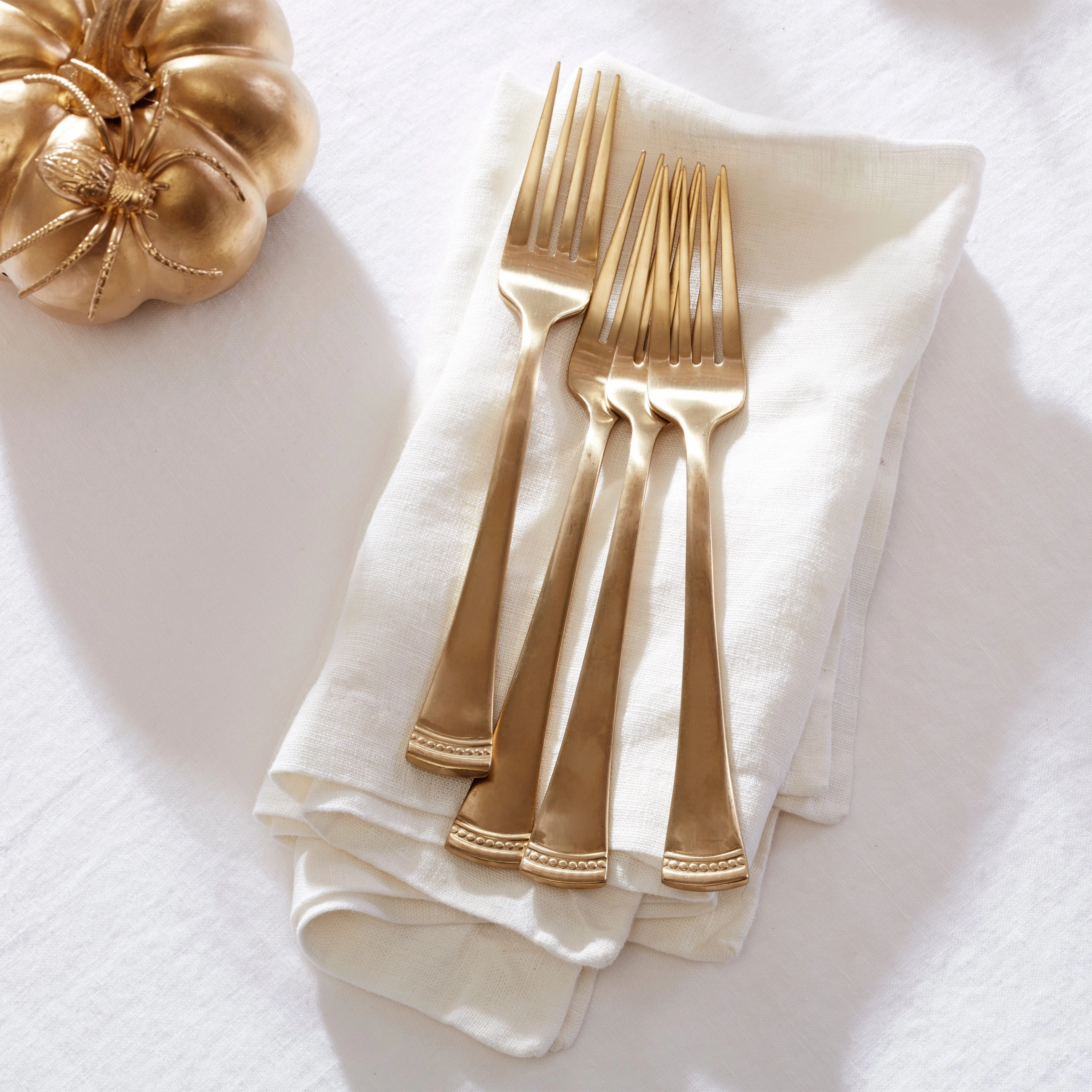 Portola Gold Satin 20 Piece Flatware Set