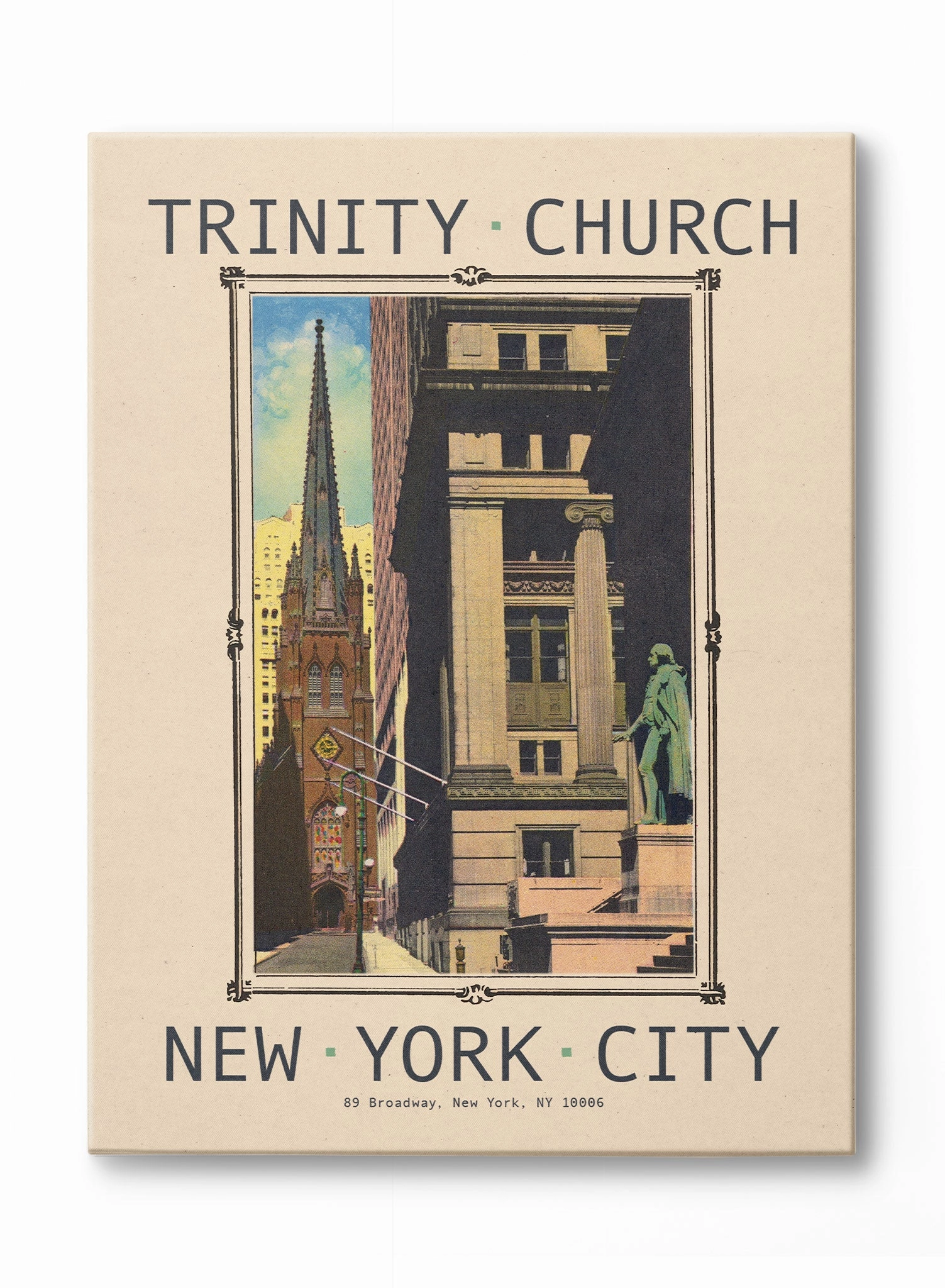 Postcard from New York, Canvasindoor decorative canvas print
