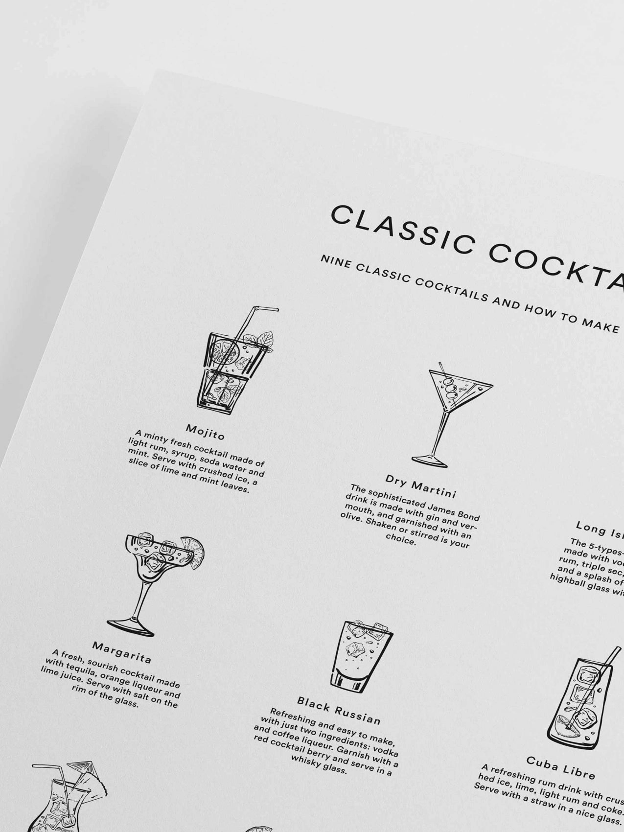 Poster Hub - Classic Cocktails