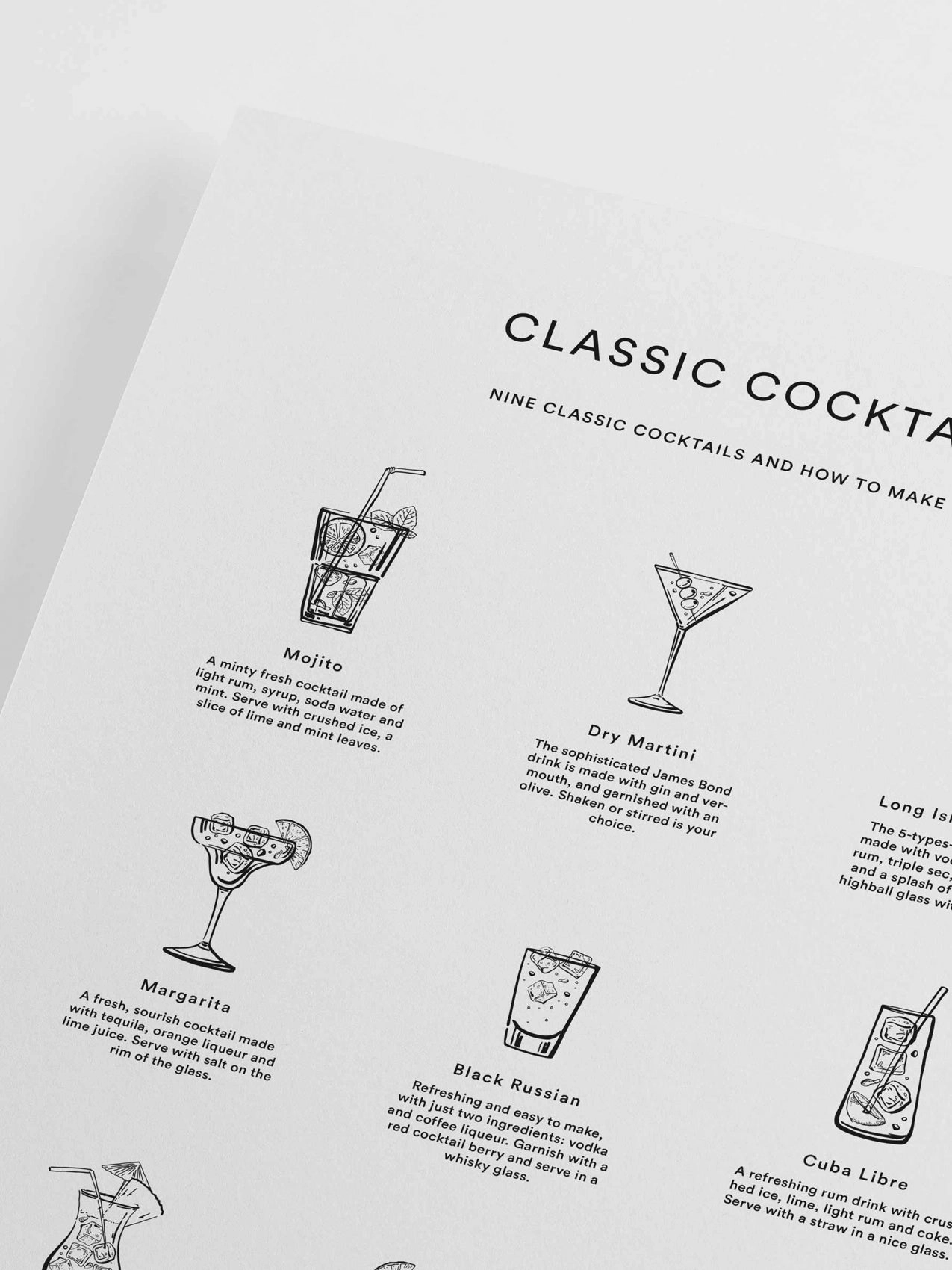 Poster Hub - Classic Cocktails