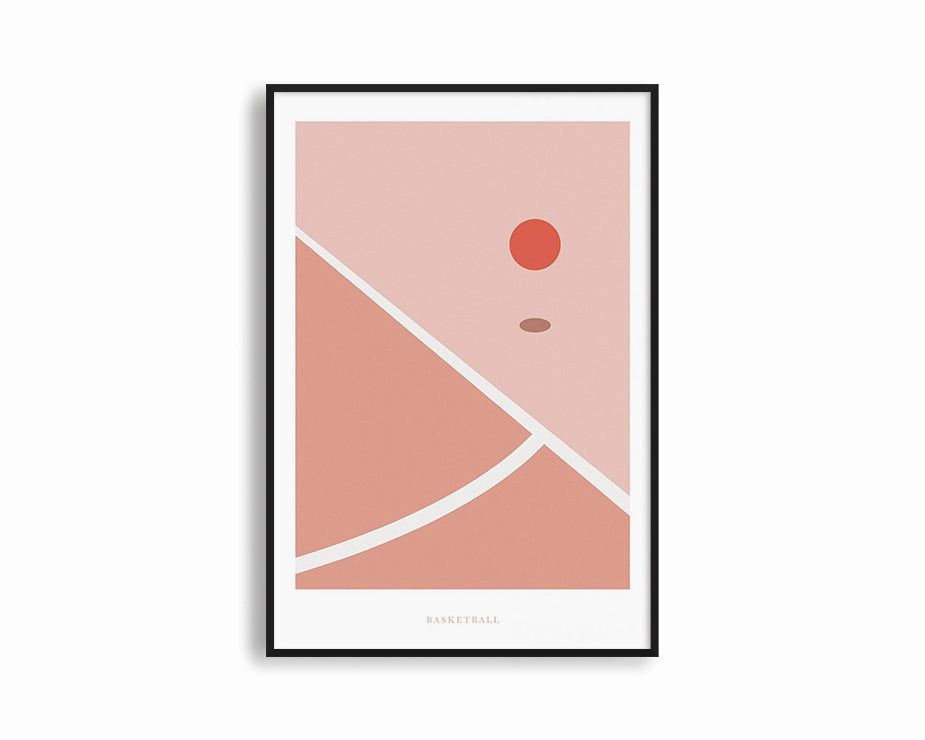 Poster Hub - Graphic Basketballnordic style wall decor